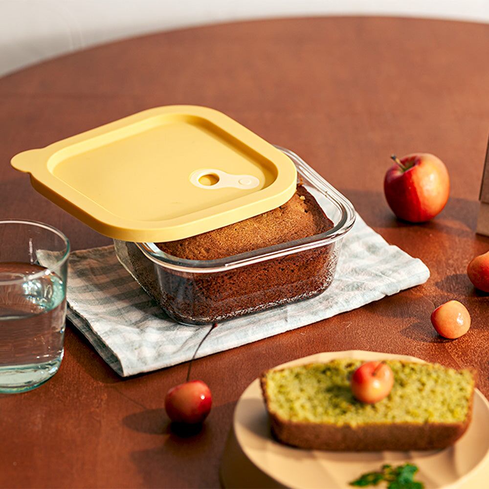 MODAM(モダム)耐熱ガラス 保存容器 正方形 - 310ml