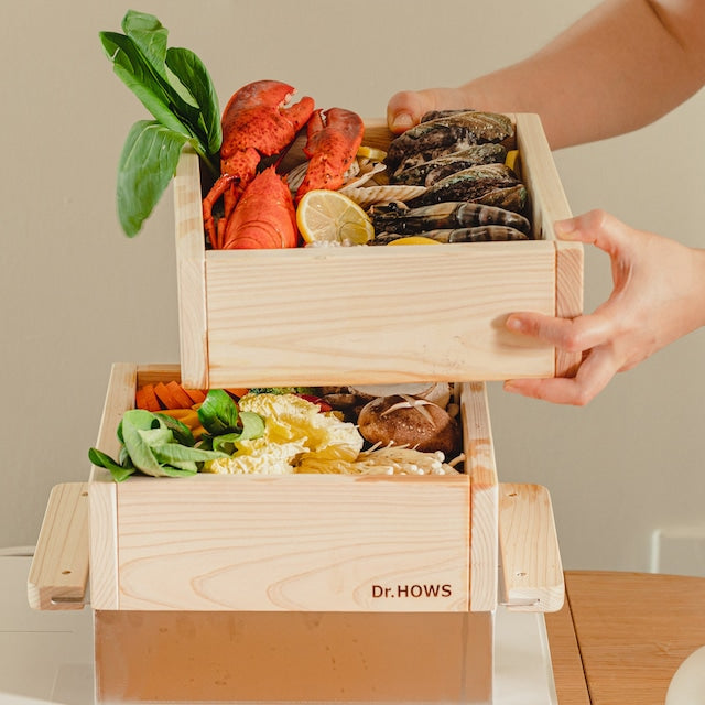 ヒノキ蒸し器2段フルセット セイロ 26cm×26cm